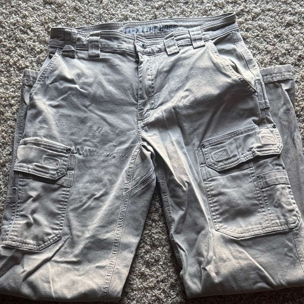 Duluth Trading Co Flex Fire Hose work pants.